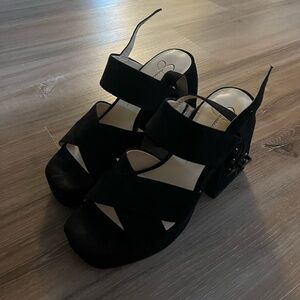 Jessica Simpson chunky heels